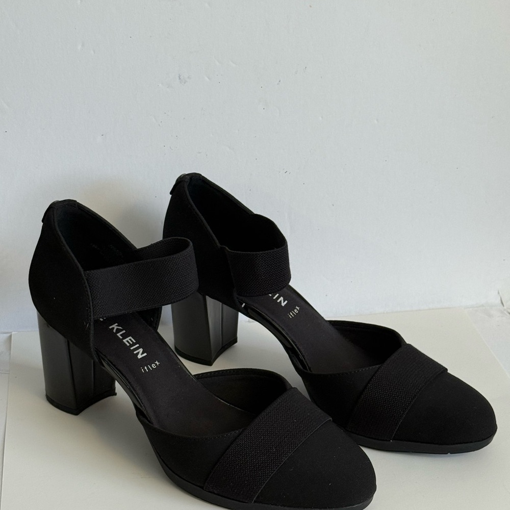 Ann Klein Women's Black Block Heels
